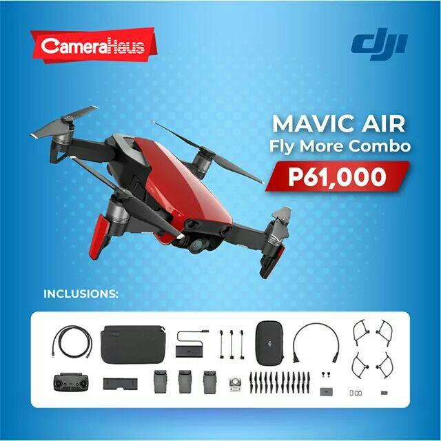 DJi mavic air drone (Category: Drones) located in Quezon City. Submitted by direk_kit (Listing ID 241325486, Image 1). Description: Brand New Shop Warranty.