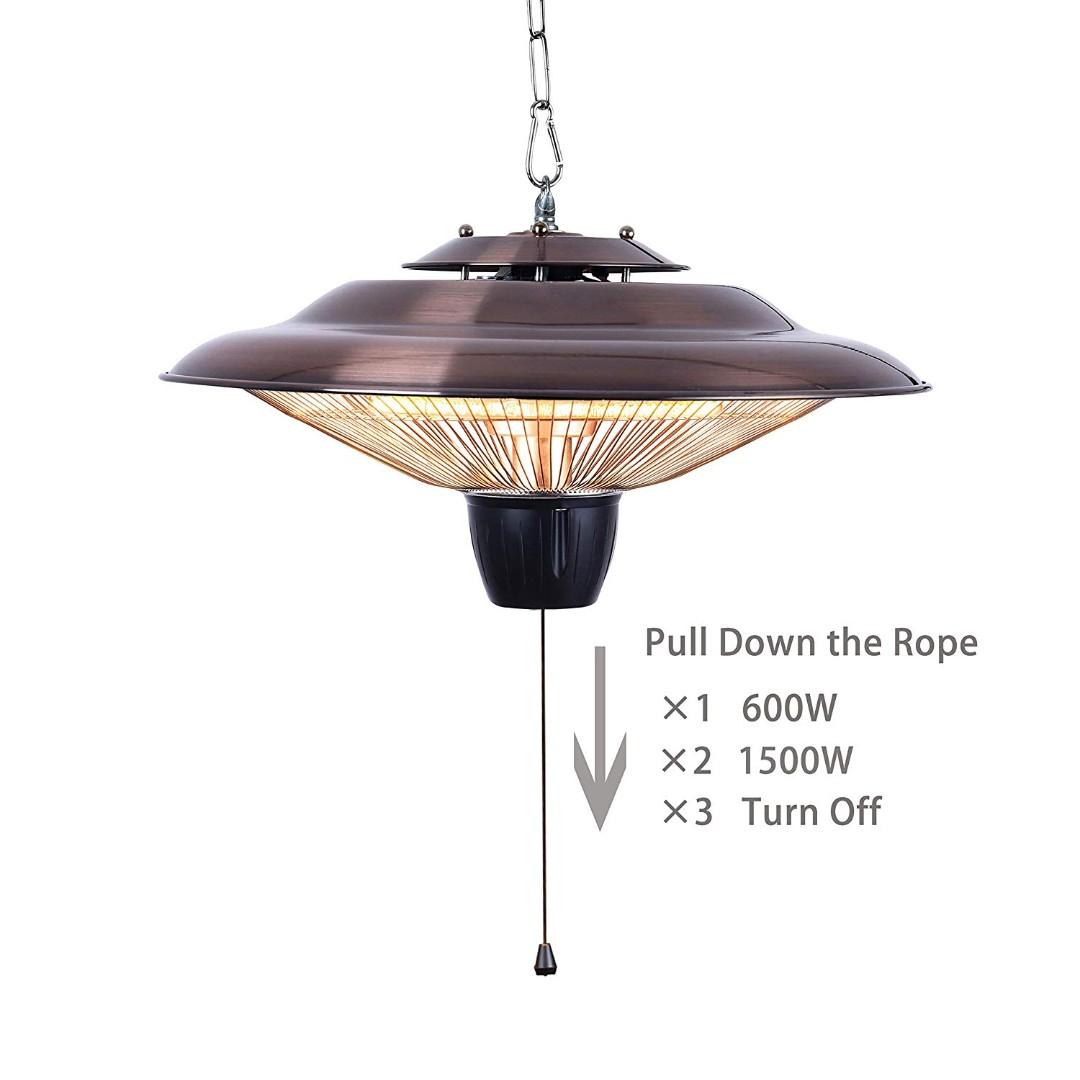 Donyer Power 1500w Electrical Patio Heater Ceiling Mounted