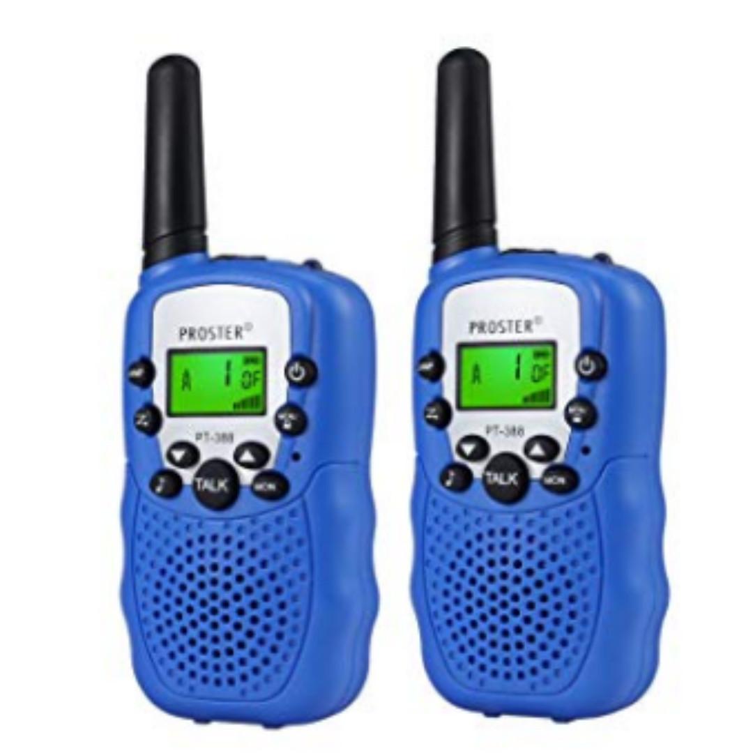 Walkie Talkie Boys and Girls Gifts Rechargeable PMR446 Walkie Talkies 3 Miles Long Range 2-way Radio 8 Channels VOX Scan Baby Monitor for Field Survival Biking and Hiking