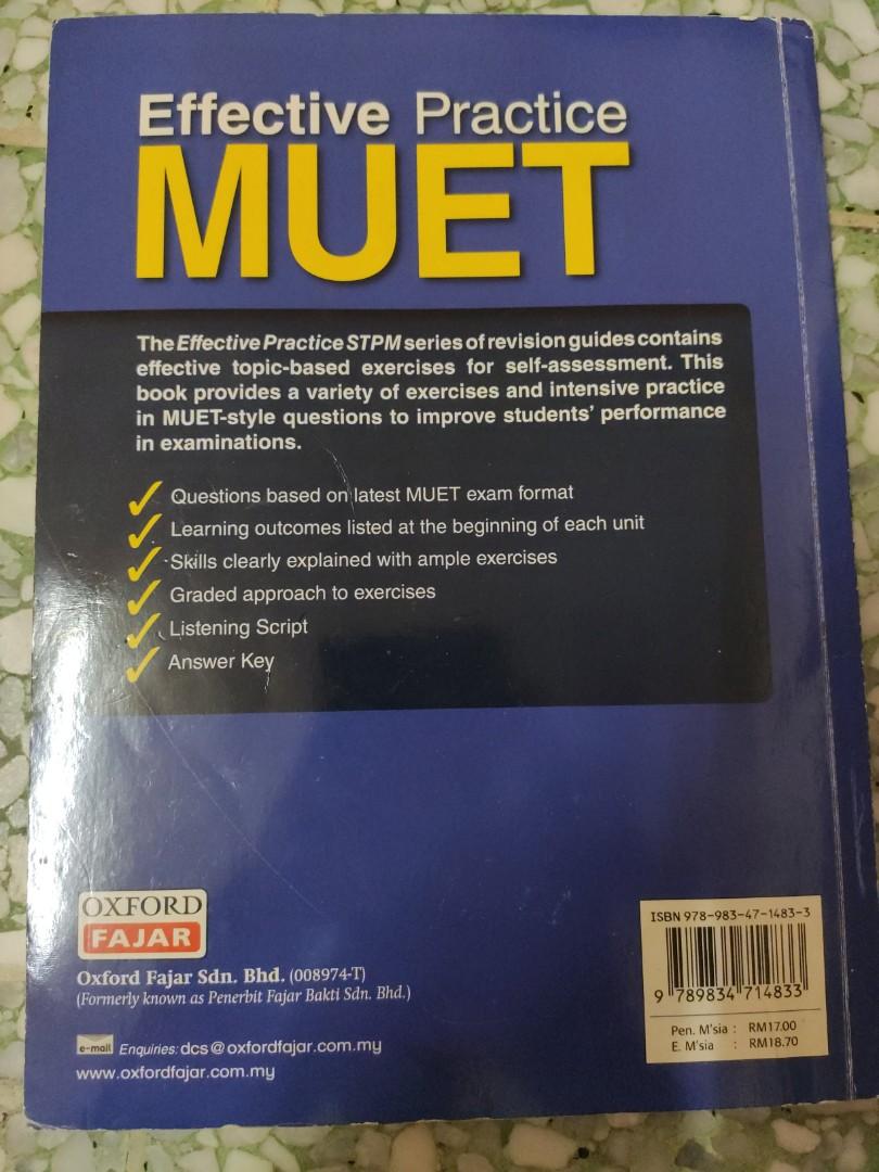 Effective Practice Muet Oxford Fajar Textbooks On Carousell