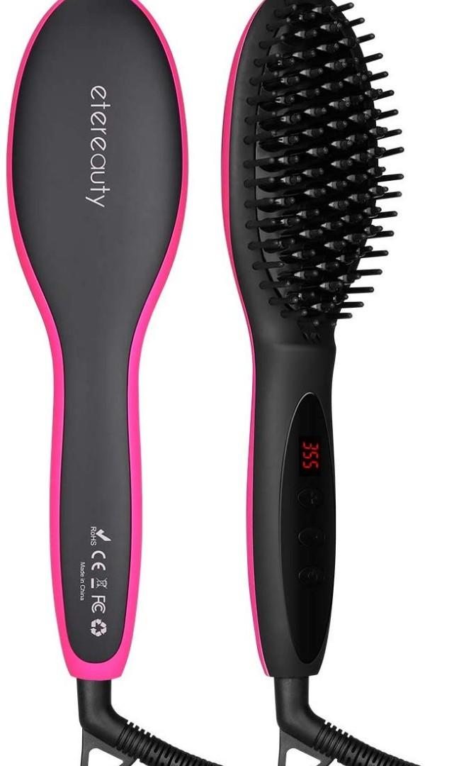 Etereauty Hair Straightener Brush On Carousell