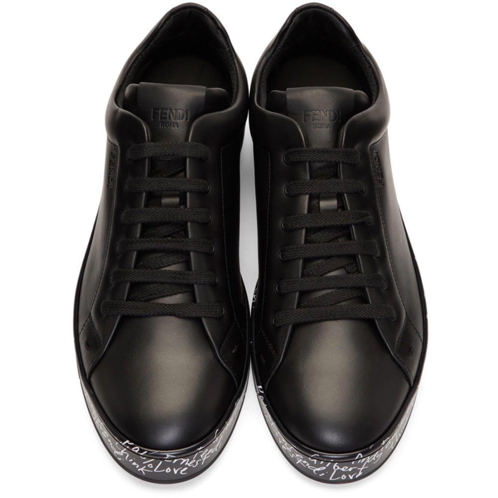 Fendi vocabulary logo sneakers clearance