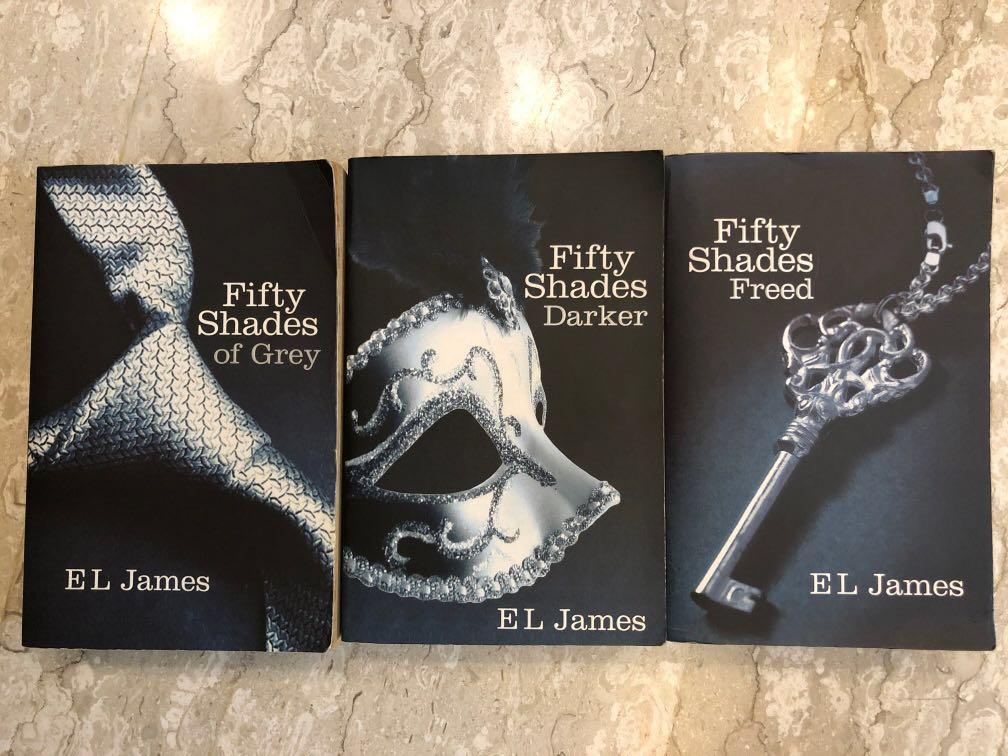 Fifty Shades Of Grey 3 Books Series Books Stationery Fiction On Carousell