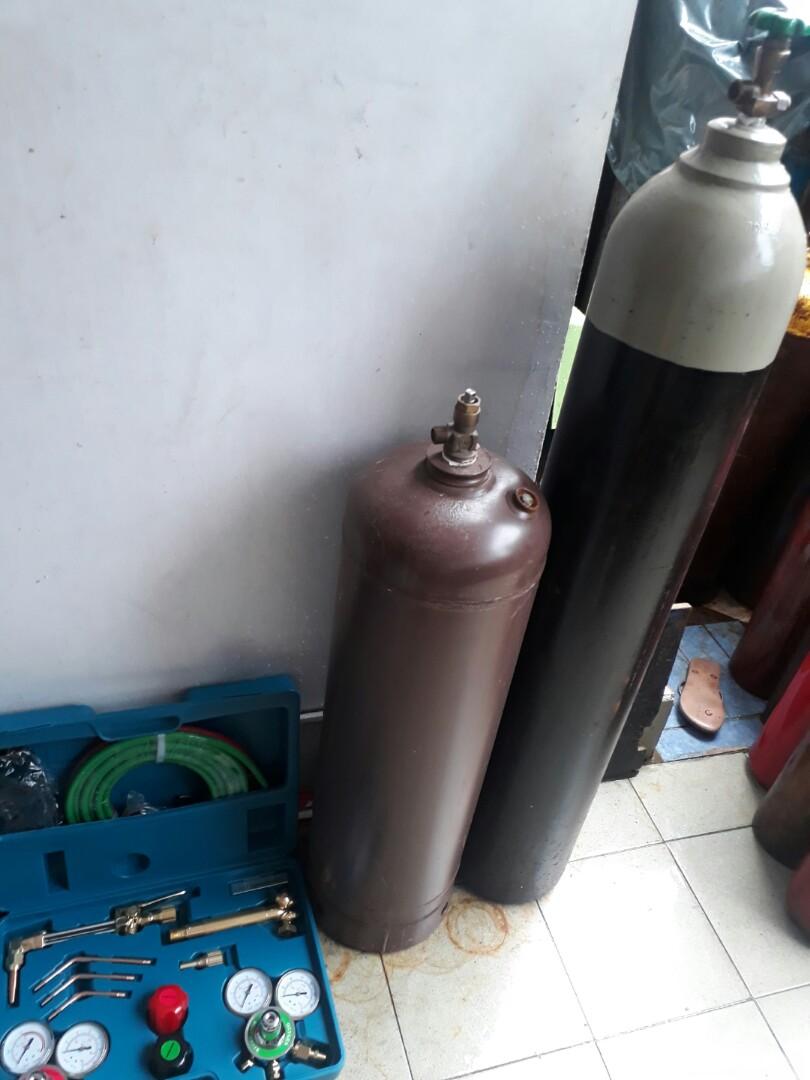 For sale oxygen acetylene tank standard size and welding cutting set