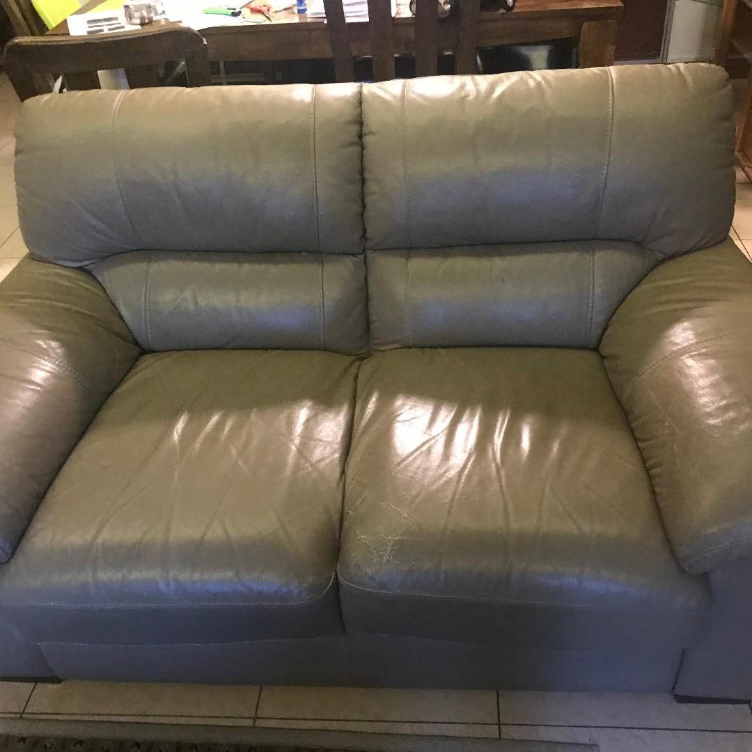 Free 3 Seater 2 Seater Leather Sofa Brand Armadio Furniture Sofas On Carousell