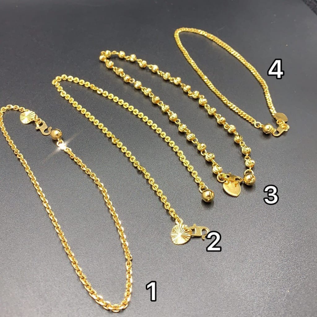 Gelang Kaki Emas Korea Women S Fashion Accessories On Carousell