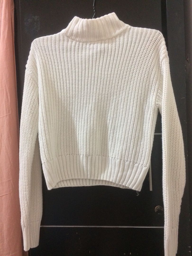 white knitwear