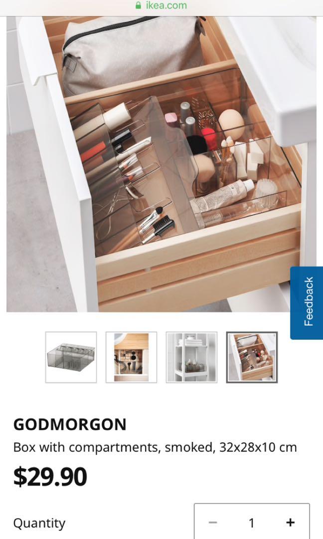 Ikea Cosmetics Organiser, Furniture & Home Living, Home Improvement