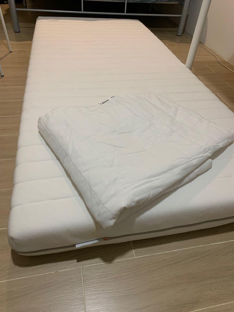 Ikea Malfors Single Bed Mattress 90x200 Furniture Beds