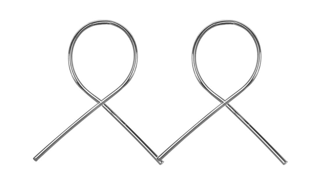 Infinity Wave Stud (Category: Earrings) located in Singapore. Submitted by nattosello (Listing ID 237809267, Image 1). Description: · Colour: Silver · Weight: 1g.