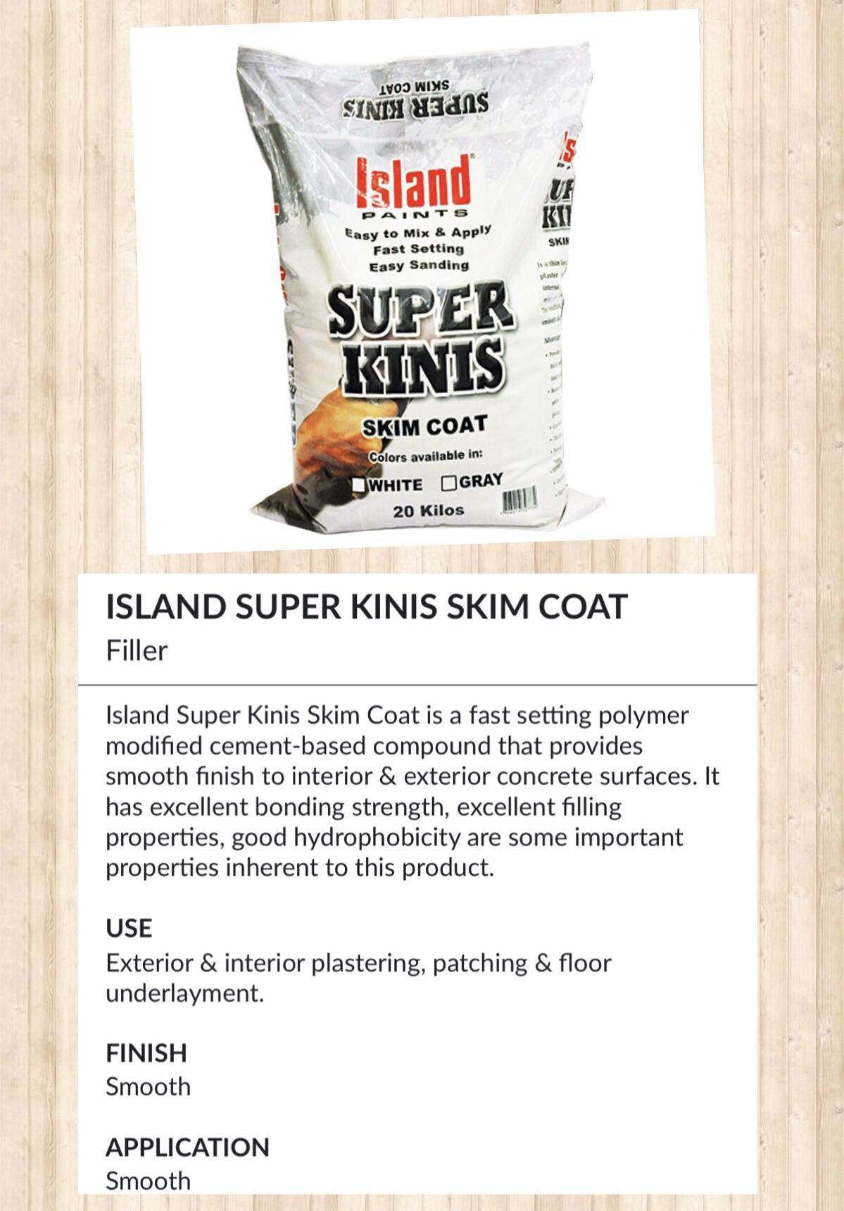 Island Superkinis Skimcoat Construction Industrial Construction Building Materials On Carousell