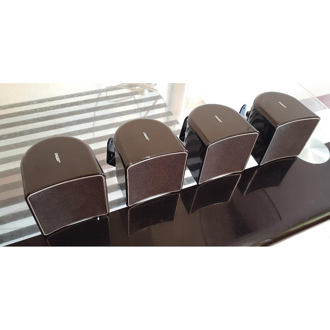 JAMO A102 Satellite Speakers 80Watts each with Wall Brackets Included