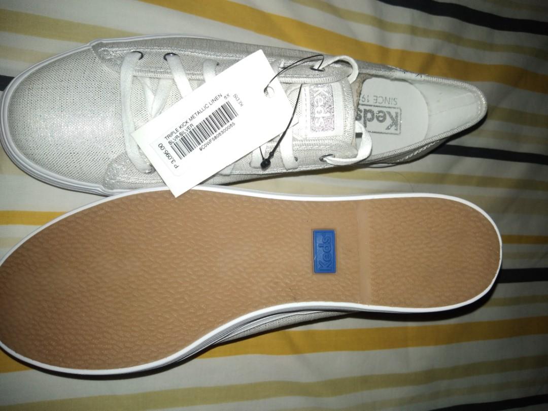 KEDS TRIPLE KICK METALLIC LINEN