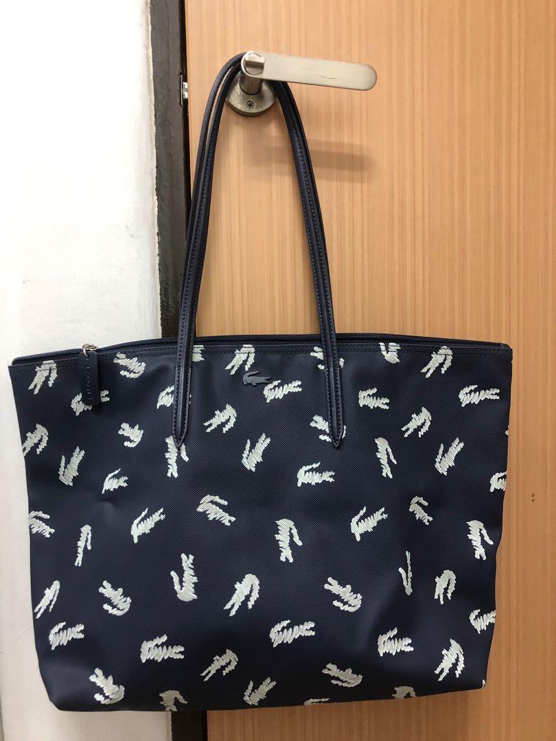 authentic lacoste tote bag