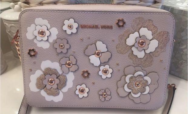 Michael kors floral embellished bag clearance