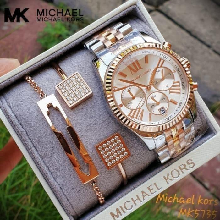Michael Kors Watch Set Original, Fesyen 