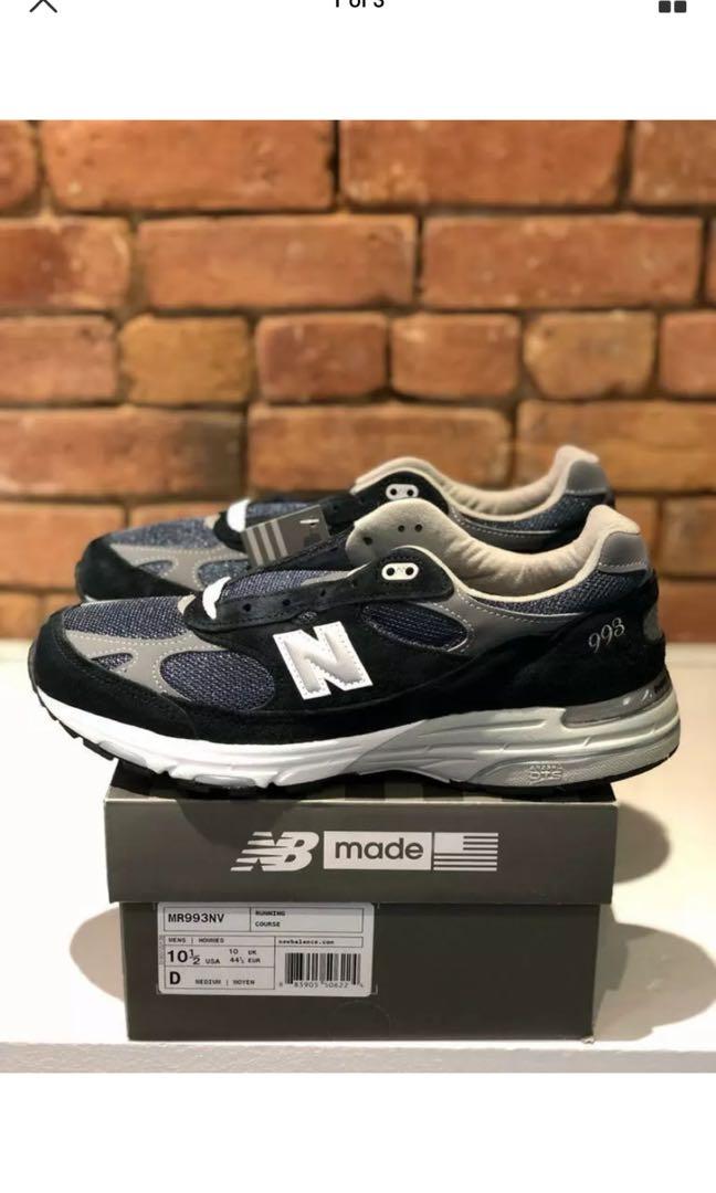 NEW BALANCE SHOES STYLE MR993NV COLOR NAVY MADE IN THE USA WIDTH D