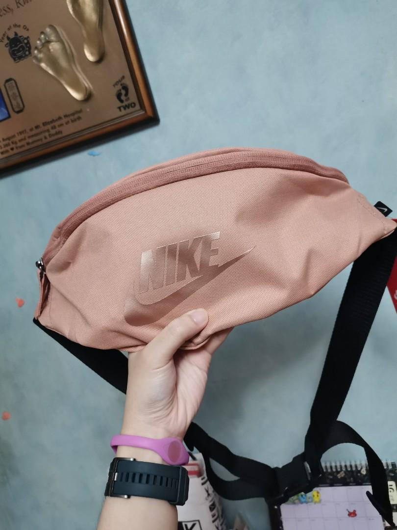 nike heritage hip pack rose gold