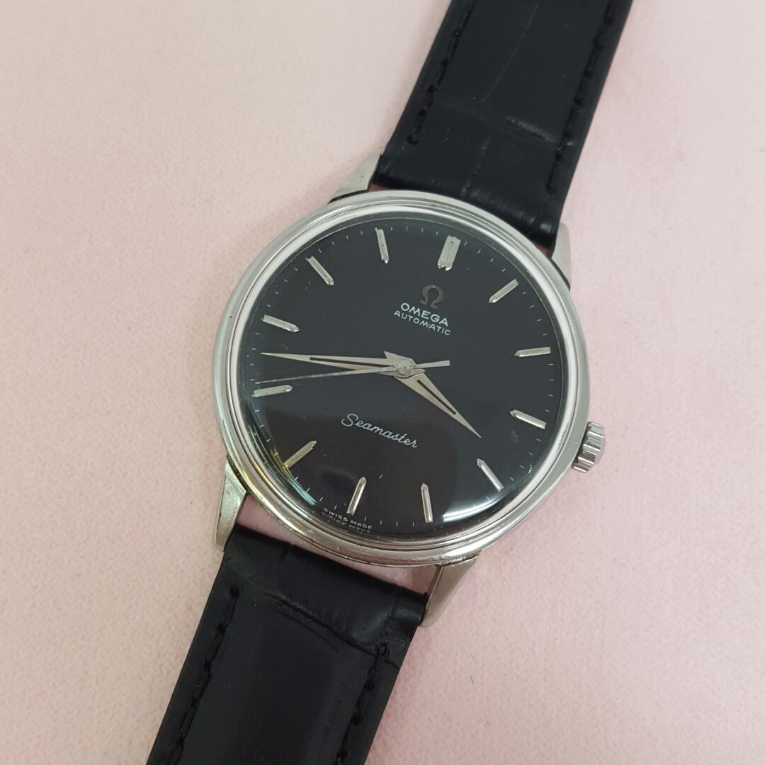 All black top dress watch
