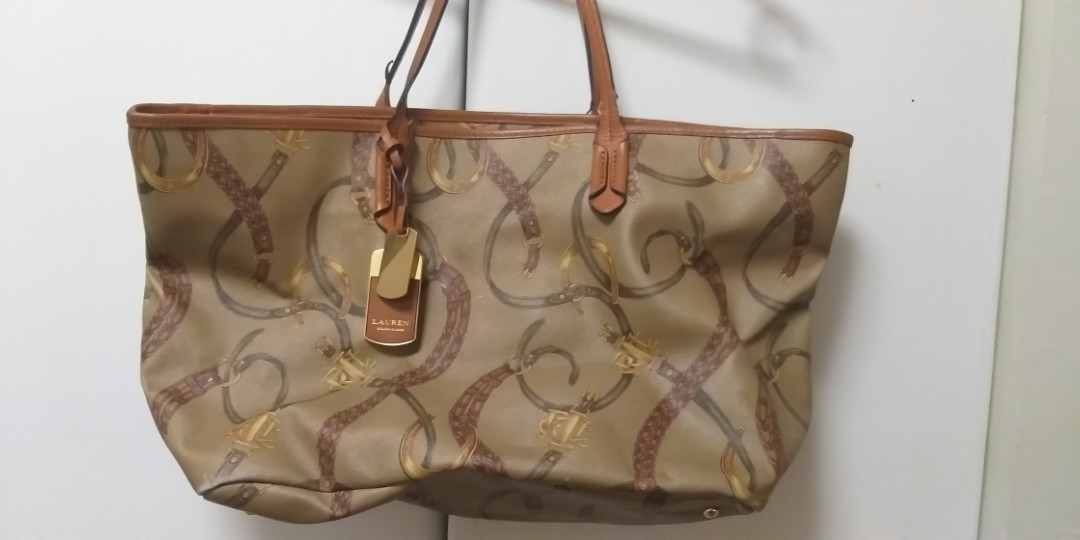 ralph lauren leather tote