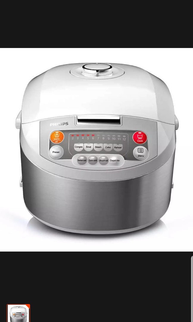 Philips HD3038 1.8L rice cooker, TV & Home Appliances, Kitchen