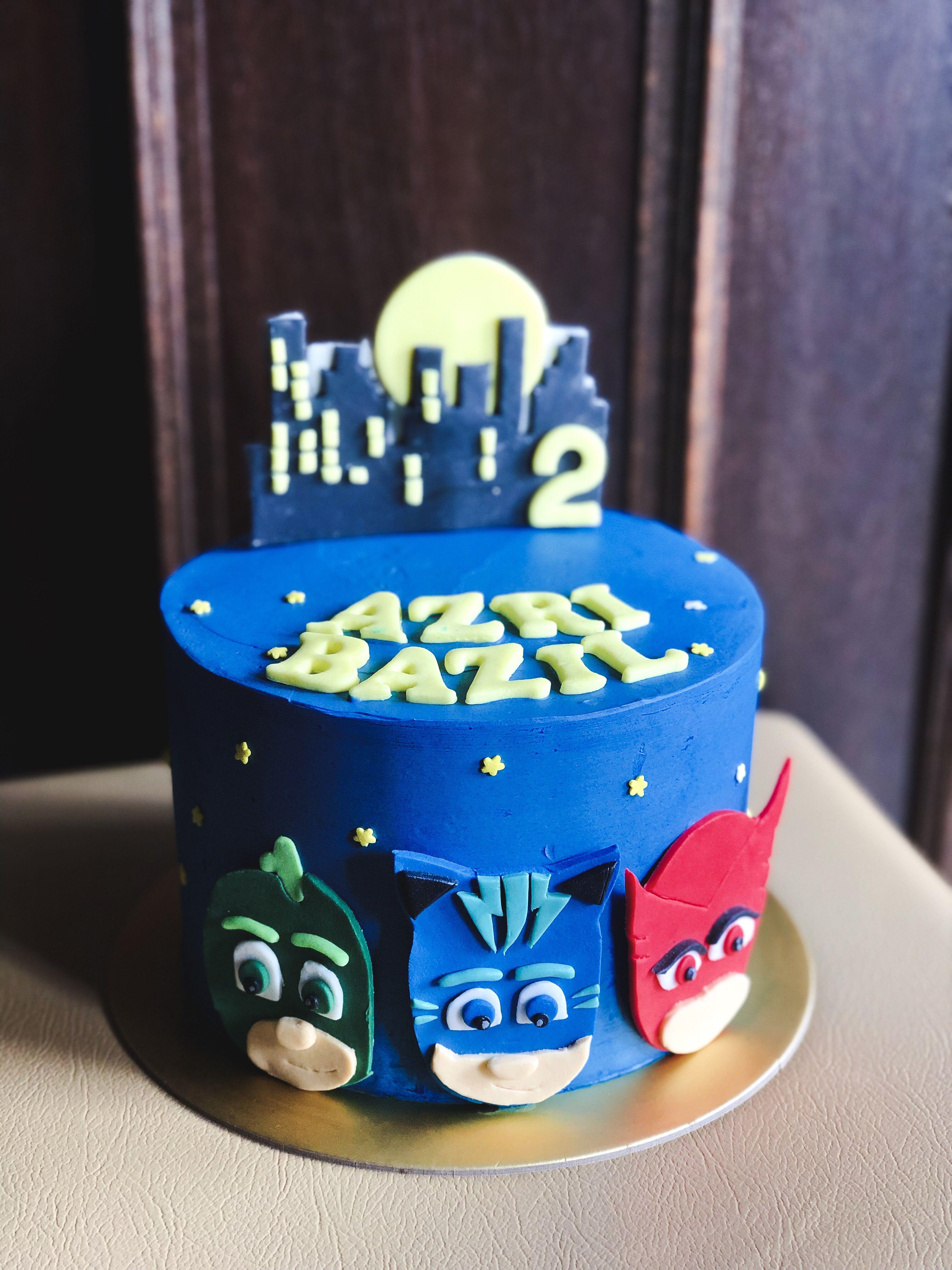 PJ Mask Cake, Food & Drinks, Homemade Bakes on Carousell
