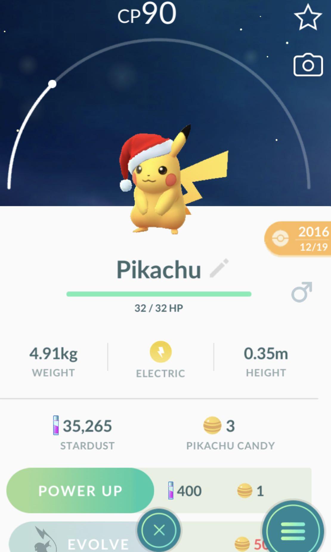 pikachu christmas edition