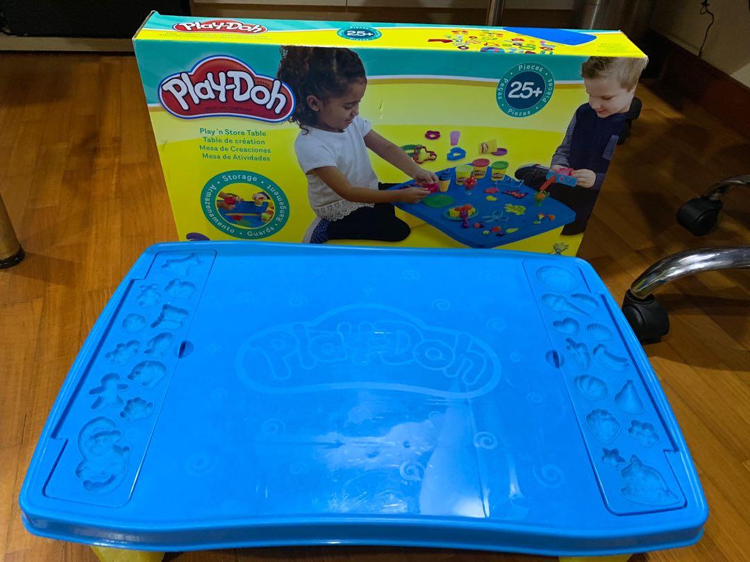 play doh play and store table