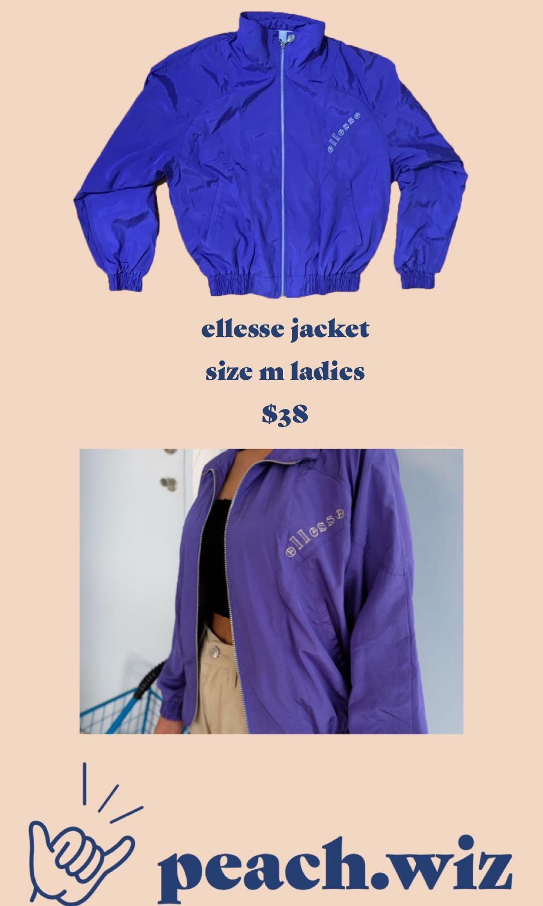 Purple cheap ellesse jacket