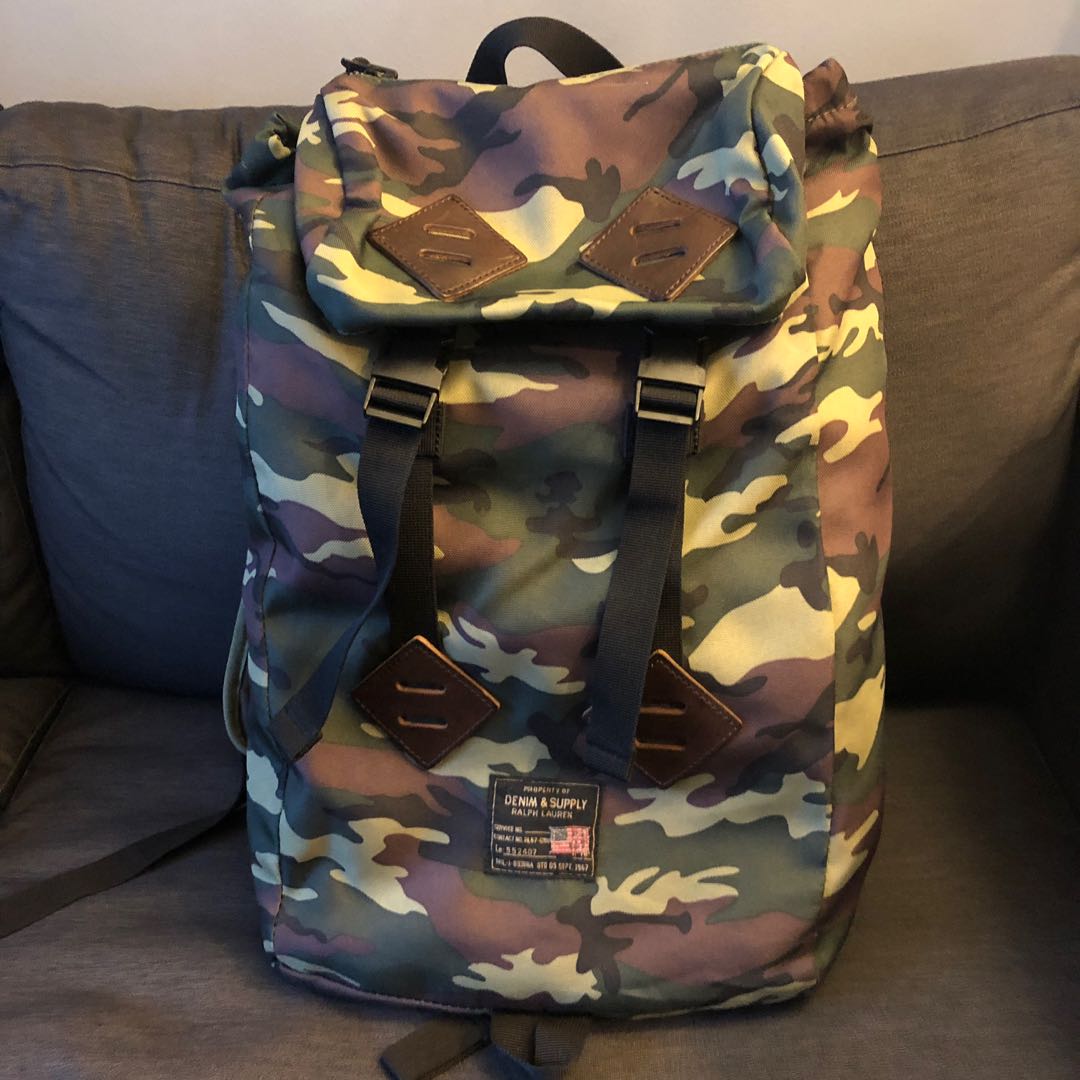 ralph lauren camo backpack