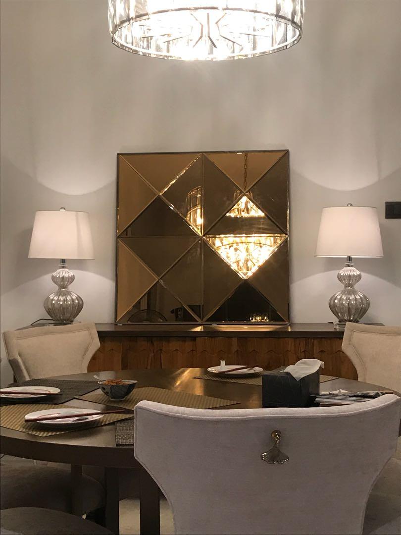 Rare Brand New Rose Gold Mirror Wall Art Decor Furniture Home Decor Others On Carousell