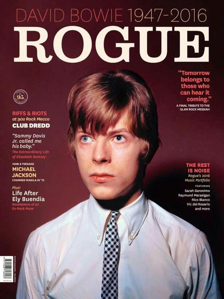 Rogue Magazine David Bowie (Category: Magazines) located in Manila. Submitted by brokerbeatrice (Listing ID 241407308, Image 1). Description: Rogue Magazine David Bowie on the cover ✔️ pre-loved/secondhand ✔️ in good condition 📦 Courier: Grab Express, Lalamove, LBC 📦 Buyer will shoulder the shipping fee. 🚚 Orange app checkout possible: Just search for "brokerbeatrice" on the orange app. 🔅 📍 🤝 💖 *** PLEASE NOTE:***💖 ✖️ NO SAME-DAY SHIPPING