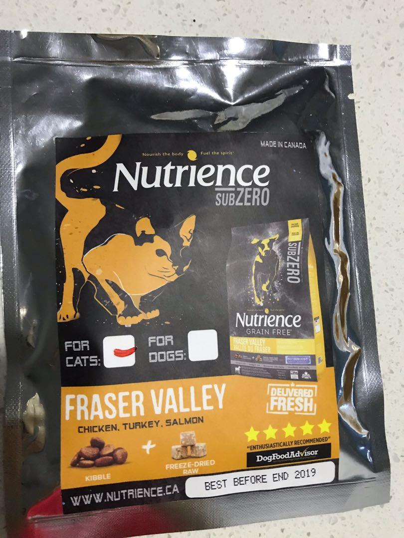 Sample Nutrience Subzero Grain Free Fraser Valley Cat Food Pet