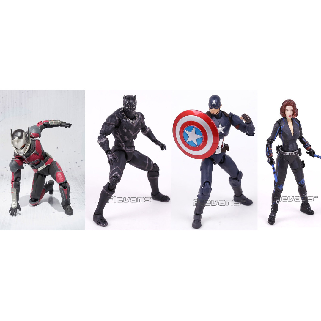 Shf Avengers Infinity War Captain America Antman Black Panther Widow Ant Man Figure Toy Toys Games Toys On Carousell