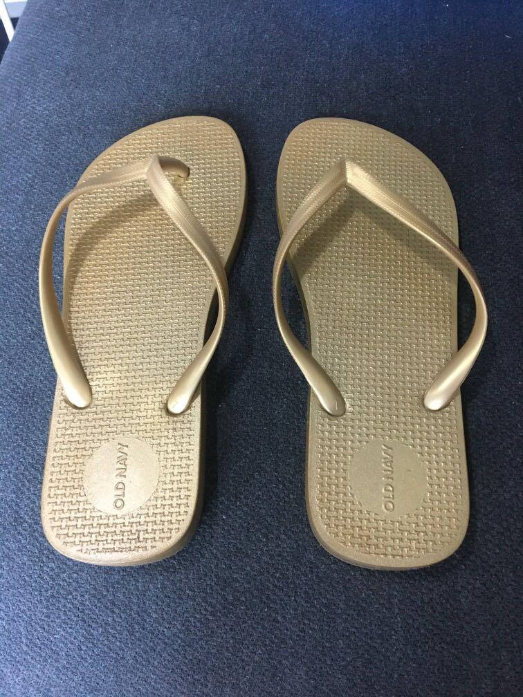 Old navy gold flip flops Clearance