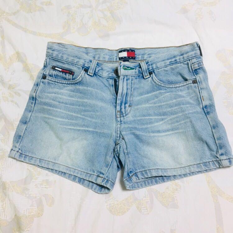 tommy hilfiger denim shorts ladies