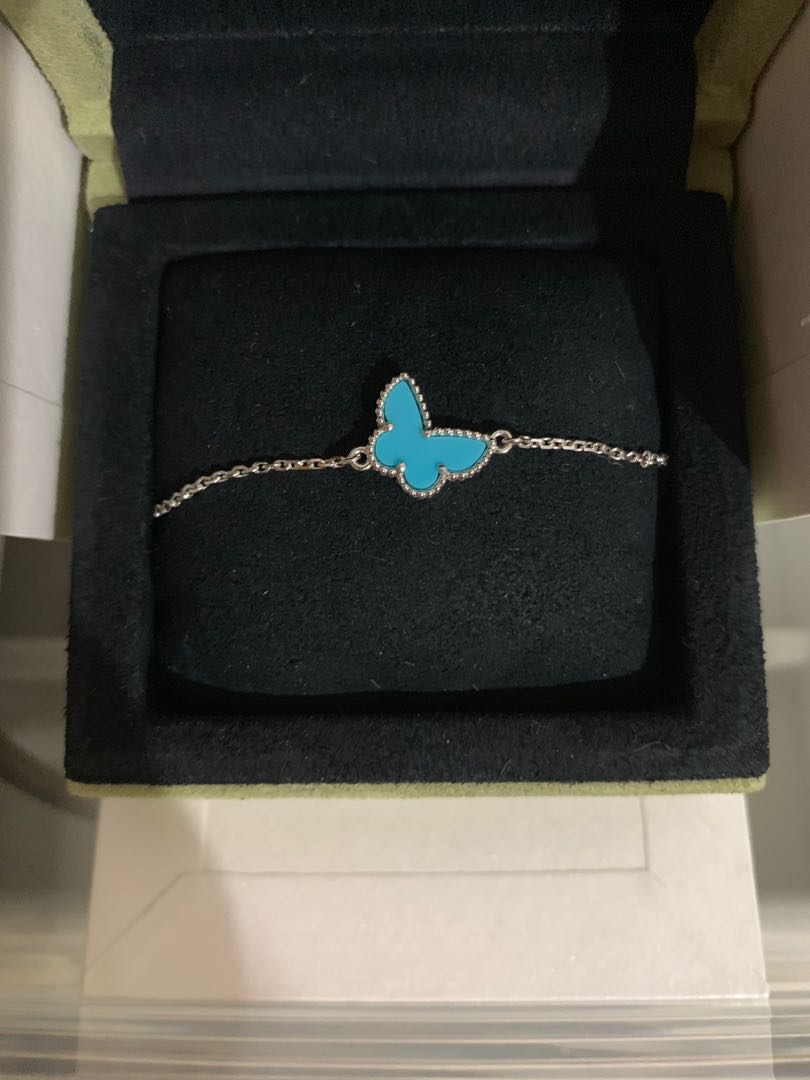 Van cleef and arpels butterfly bracelet on sale