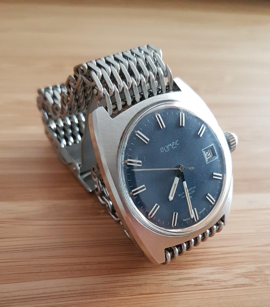 Vintage olympic swiss watch sale