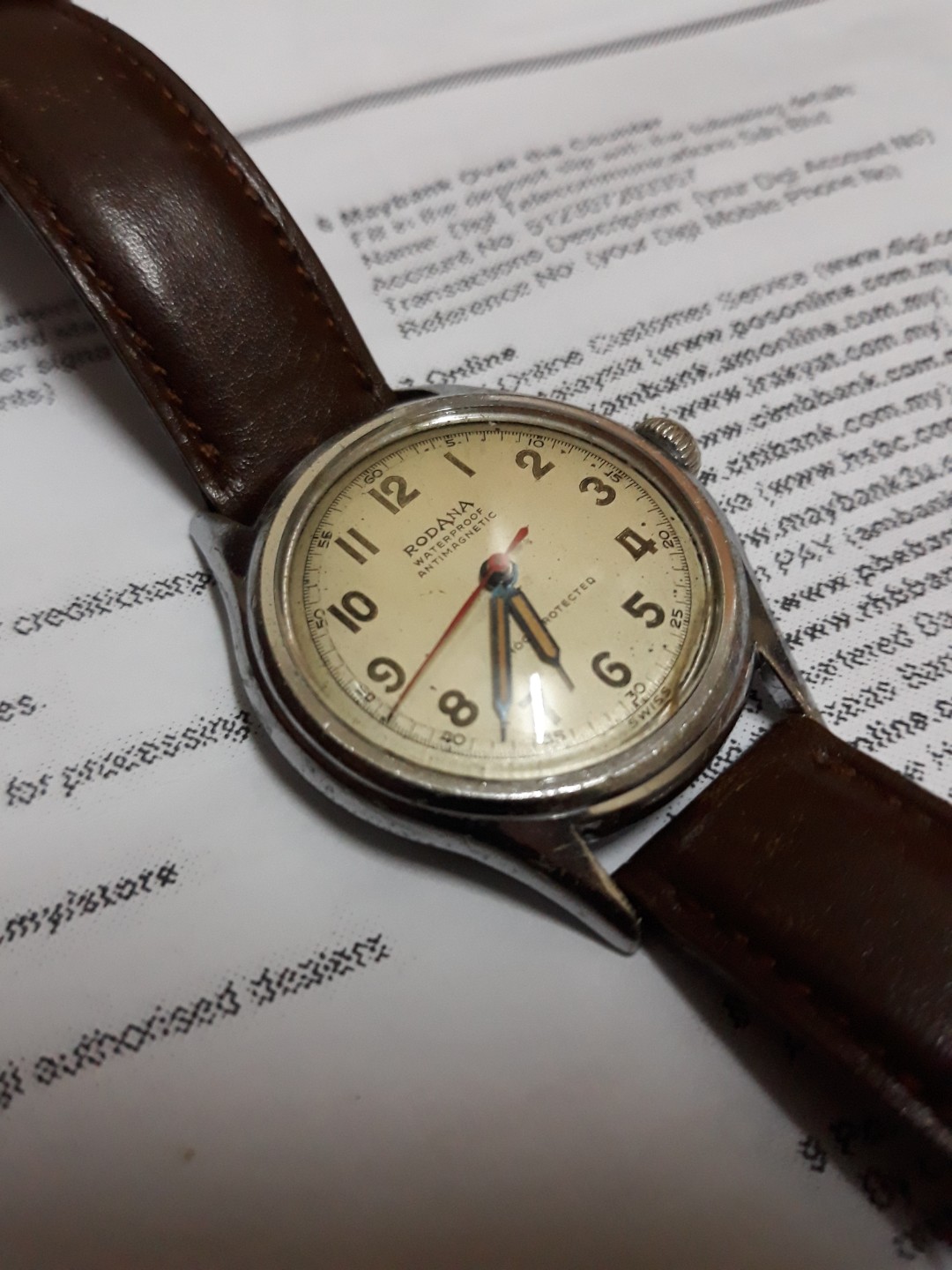 Vintage Rodana Military watch Manual wind Swiss Made Men s