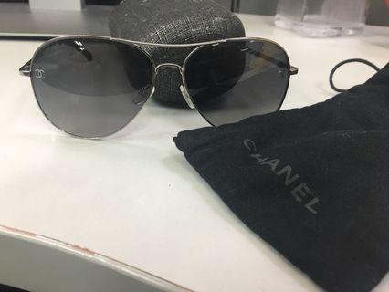 Chanel CC Aviator Sunglasses 4189-T-Q Silver | For Women