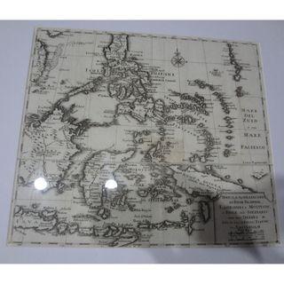 1738 PHILIPPINES  EAST INDIES TIRION SCARCE ANTIQUE COPPER ENGRAVED MAP