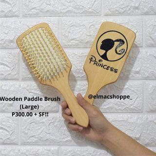 Customized Wooden Paddle Brush (Large)