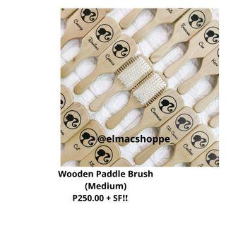 Customized Wooden Paddle Brush (Medium)