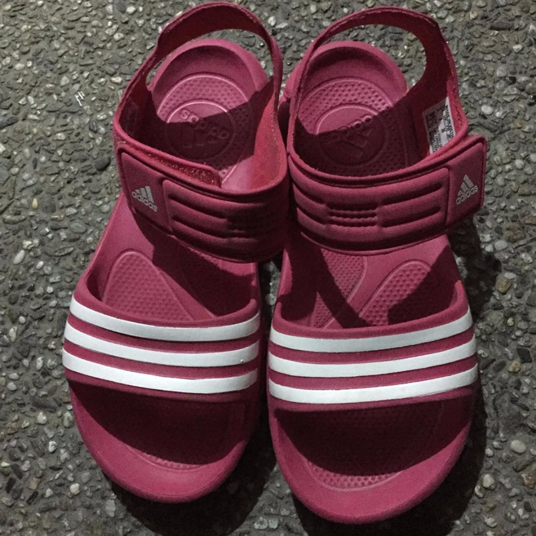 Adidas Adilette Sandals Pink Women S Fashion Footwear Flats Sandals On Carousell