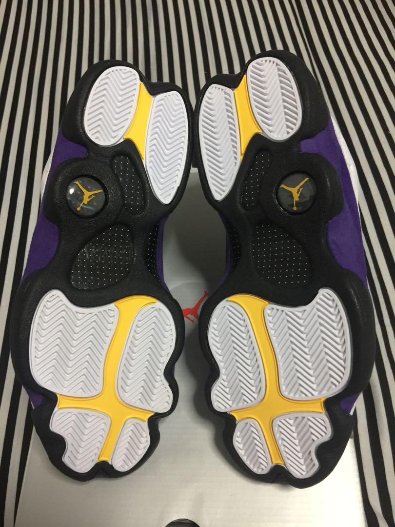 Air Jordan 13 Retro Lakers Men S Fashion Footwear Sneakers On Carousell
