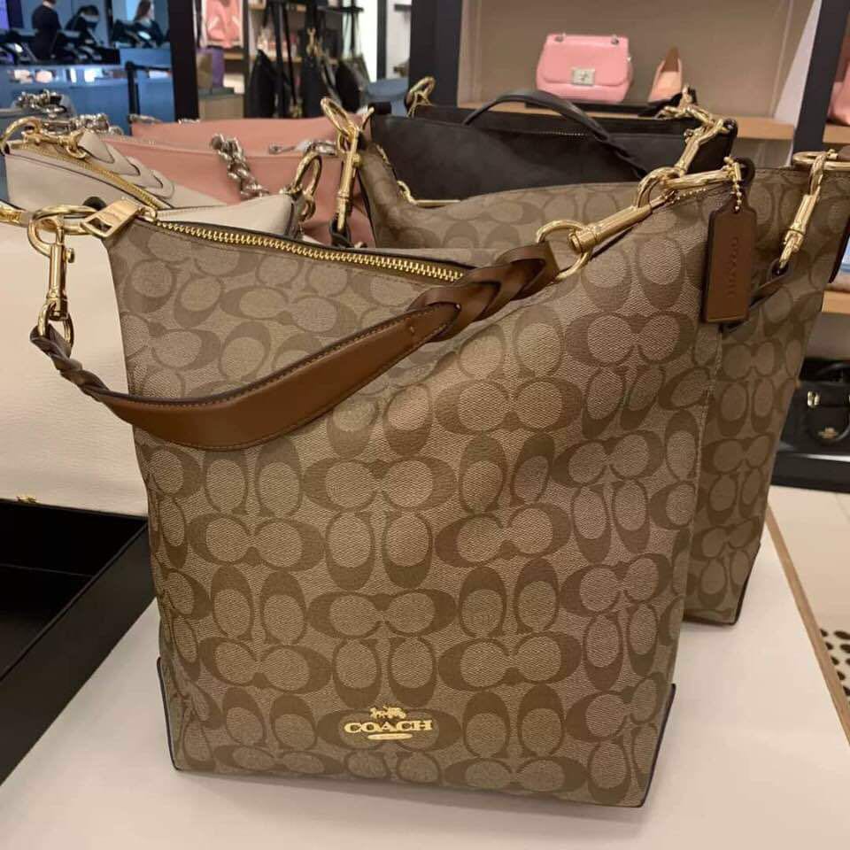 Coach signature abby best sale duffle