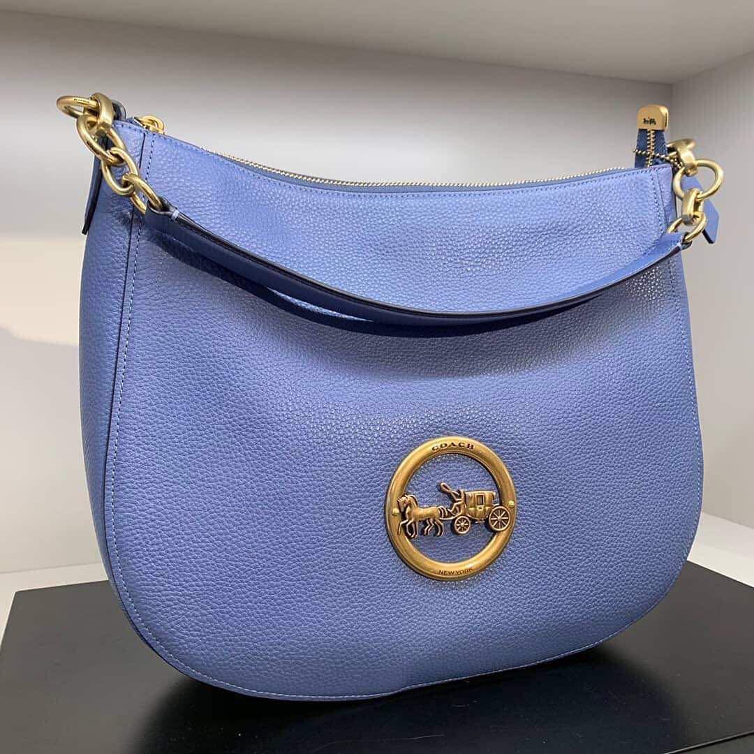 Coach pebble leather elle hobo on sale