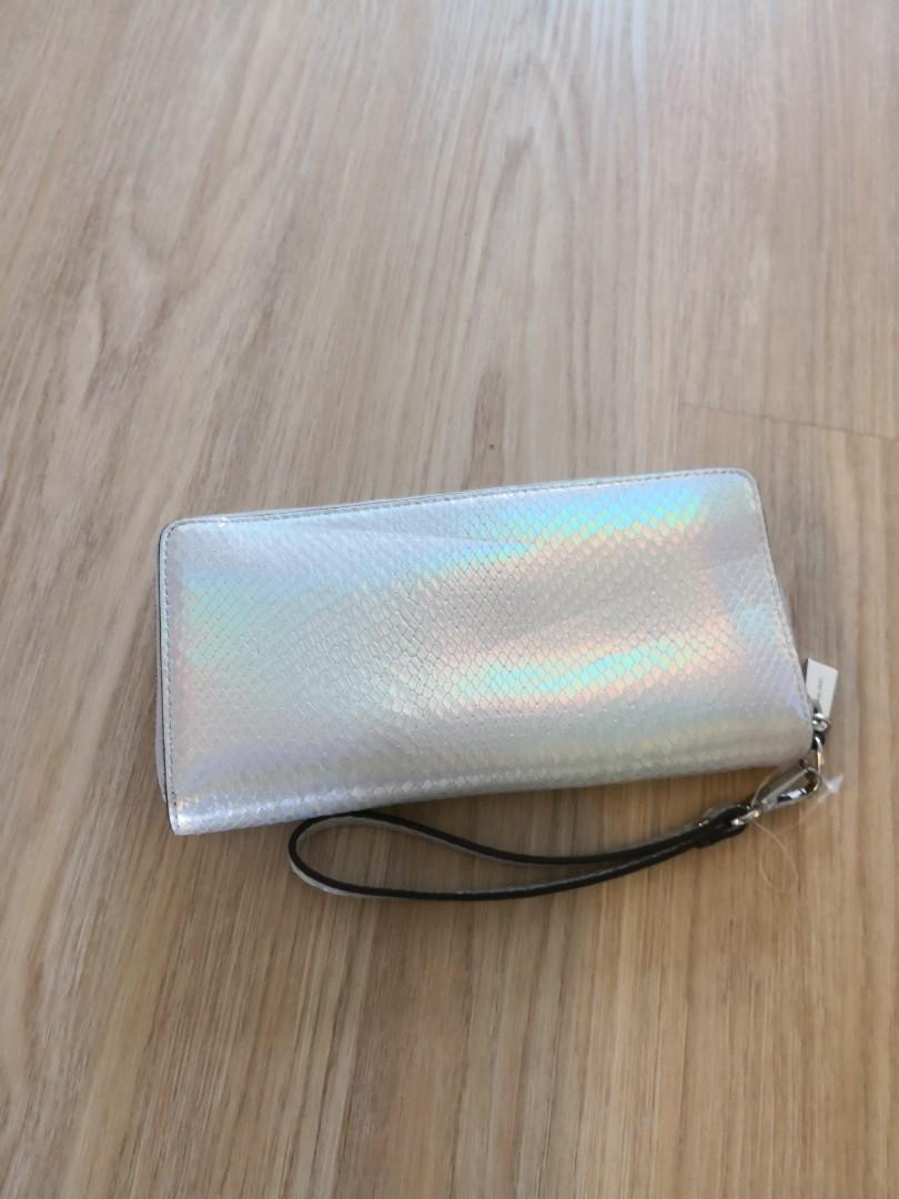 Michael kors holographic wallet sale