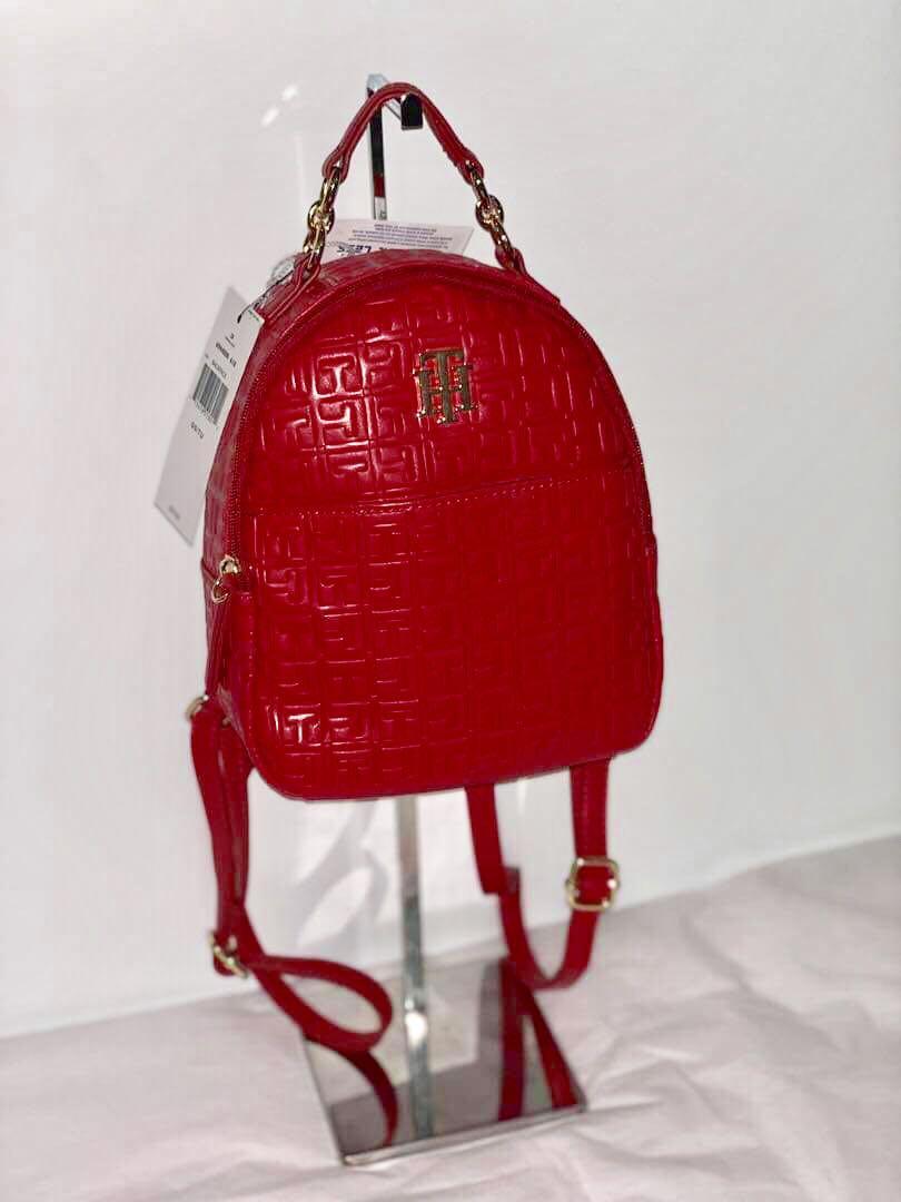tommy hilfiger mini backpack red