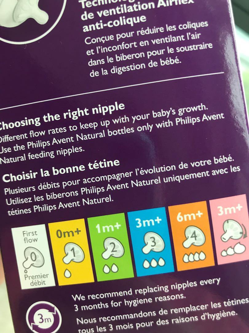 Avent Teats 1m Babies Kids Nursing Feeding Breastfeeding